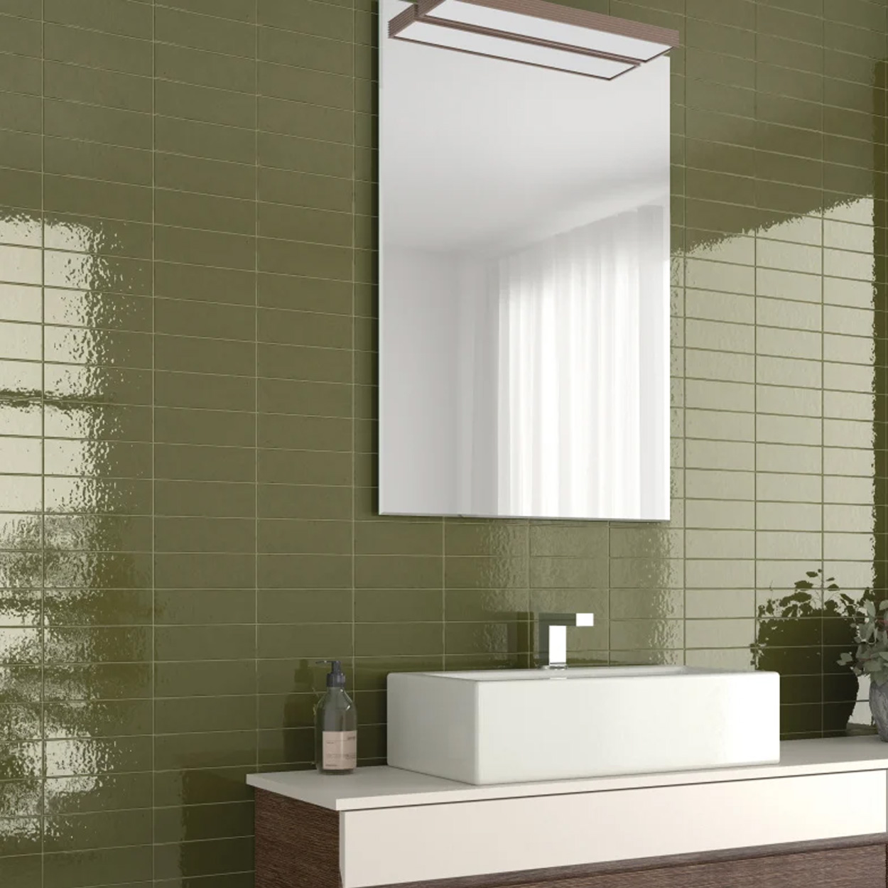 Equipe Ceramicas Kalma Selva glans 6x18.6cm